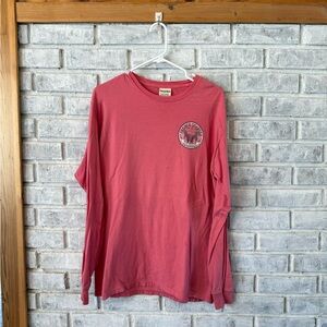 Comfort Colors Men's Coral Long Sleeve Tee